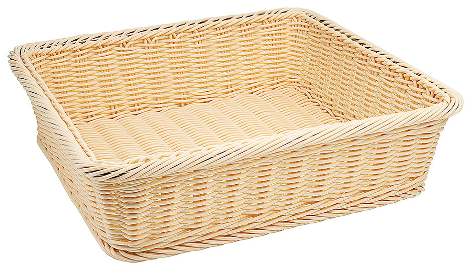 Systemkorb GN 2/3-100 mm, hellbraun, PP Systemkorb GN 2/3-100 mm, hellbraun, PP