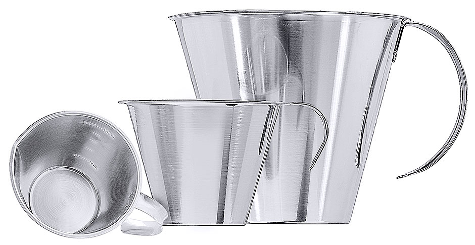 Messbecher ohne Fuß - Höhe 19,5 cm Volumen 2,00 Liter - Scala 4