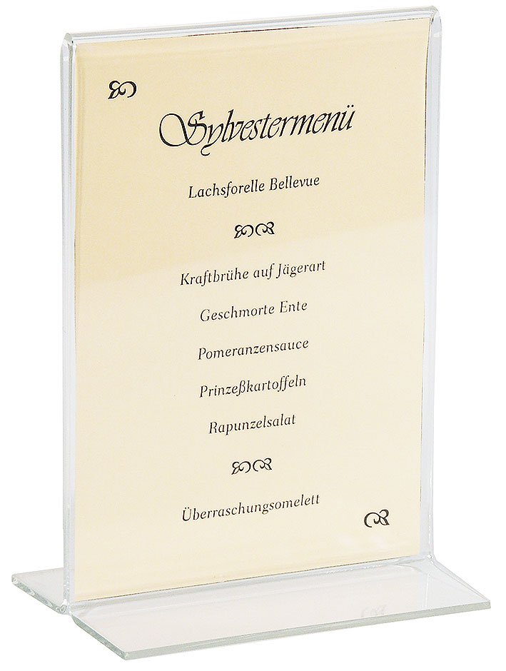 Acryl Kartenhalter 30 x 21 cm - für DIN A4 Karten Acryl Kartenhalter 30 x 21 cm - für DIN A4 Karten