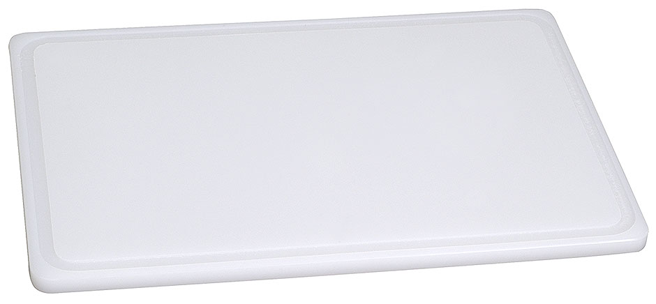 Schneidbrett weiß 60 x 40,0 cm - 2 cm dick - mit Füßchen & Saftrille Schneidbrett weiß 60 x 40,0 cm - 2 cm dick - mit Füßchen & Saftrille