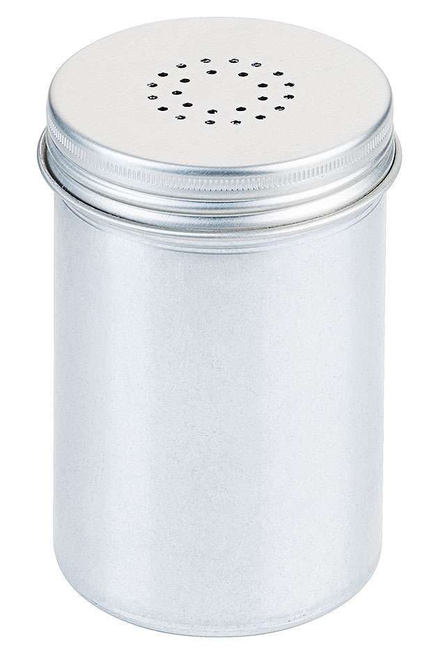 Pfefferstreuer Aluminium Ø 6,5 cm - Höhe 12,0 cm - Lochung 1 mm