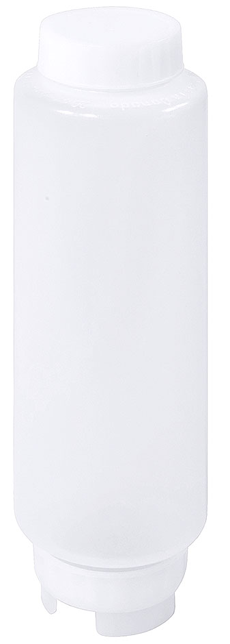 Quetschflasche 0,60 Ltr, - Ø 7,0 cm - Weiß