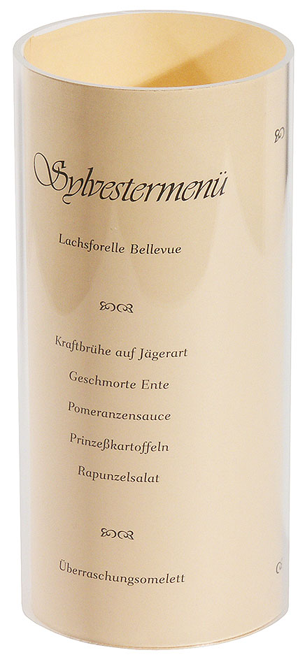 Kartenhalter DIN A4 - Acrylröhre Kartenhalter DIN A4 - Acrylröhre