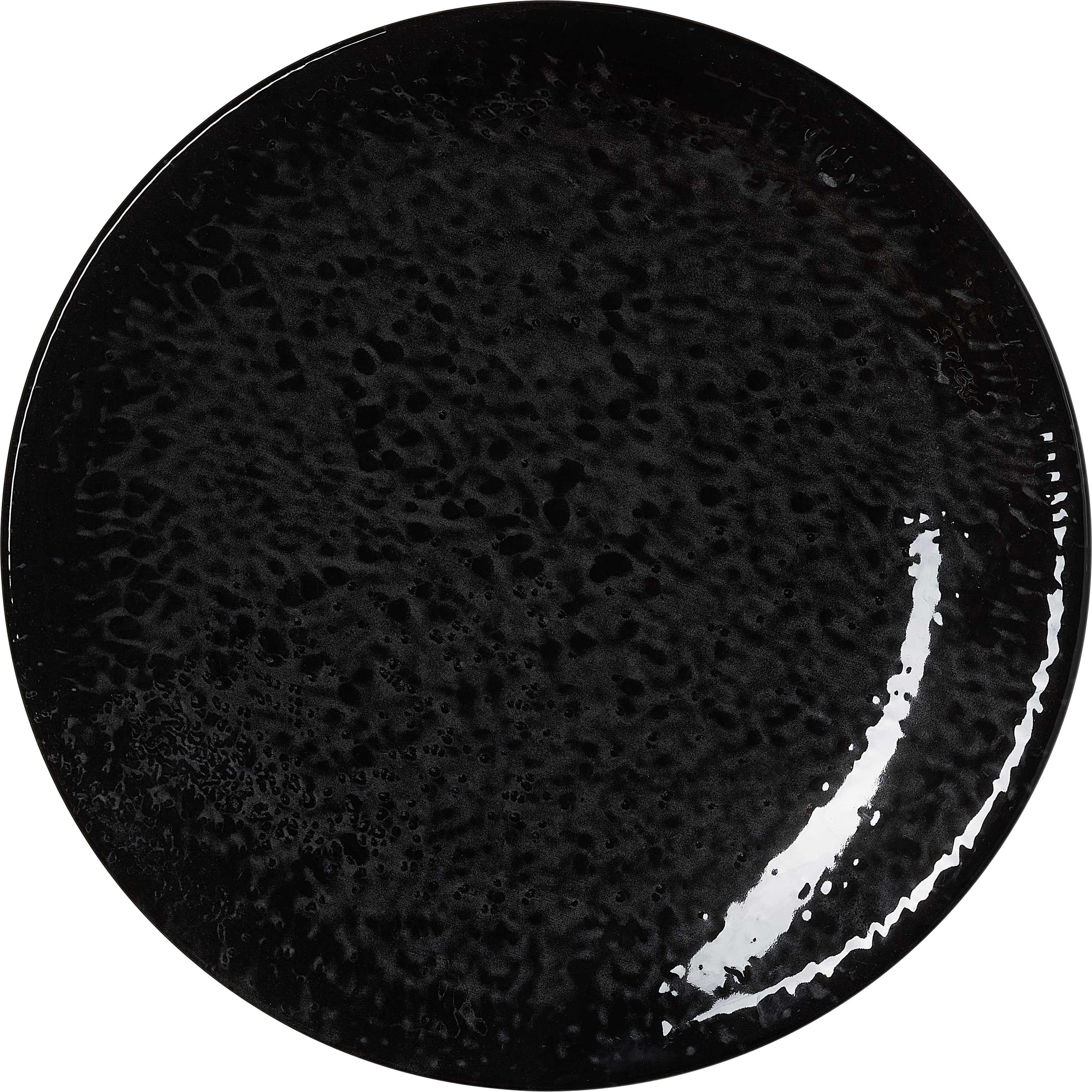 Teller, flach, Ø 30 cm, Farbe night, Porzellan