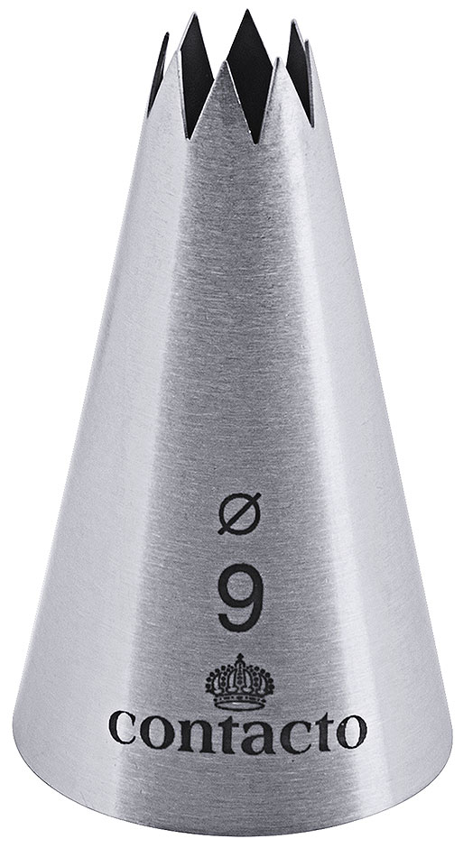 Sterntülle Edelstahl 18/10 - Lochdurchmesser Ø 9,0 mm
