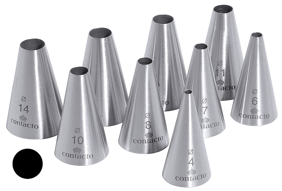 Lochtüllensatz mit 9 Tüllen - Lochdurchmesser von Ø 4 - 14 mm