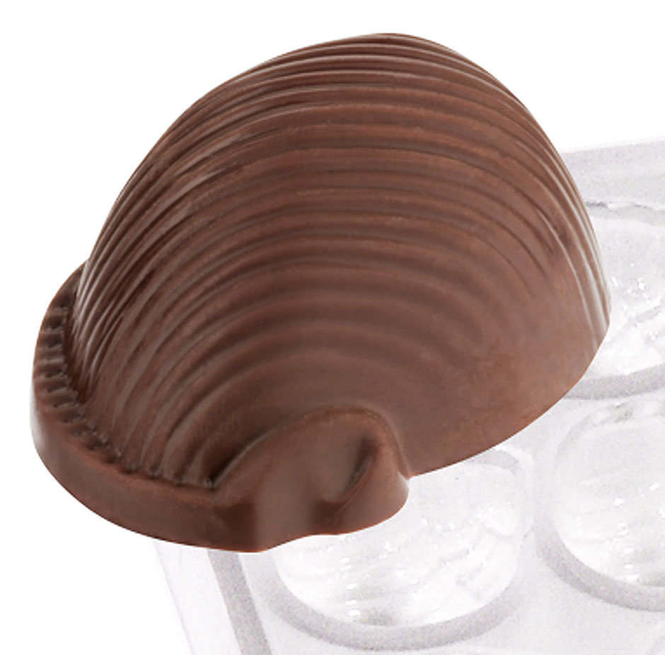 Pralinenform Muschel - Shell 32,0 x 42,0 x 19,0 mm - Formen 18