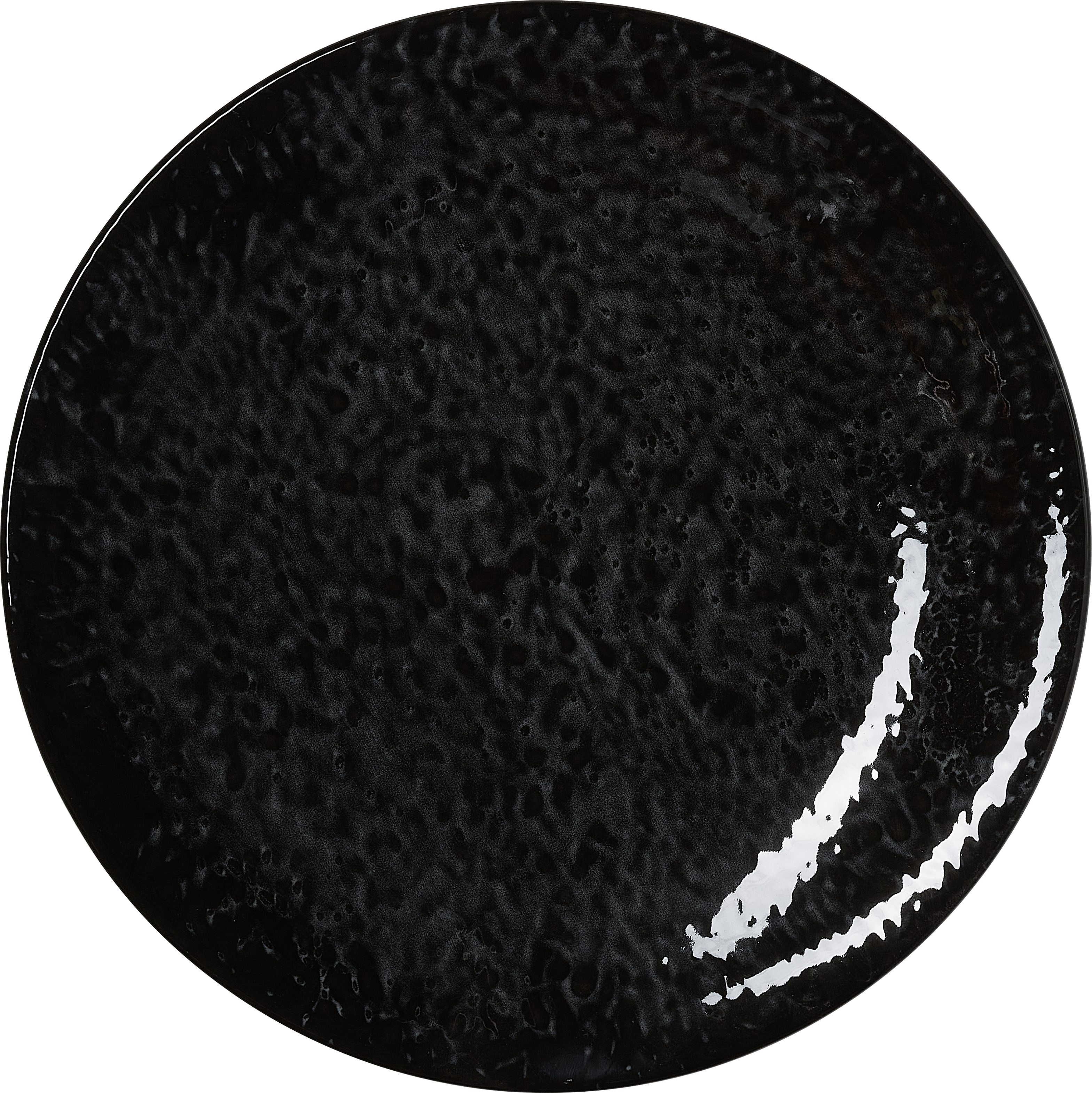 Teller, flach, Ø 27 cm, Farbe night, Porzellan