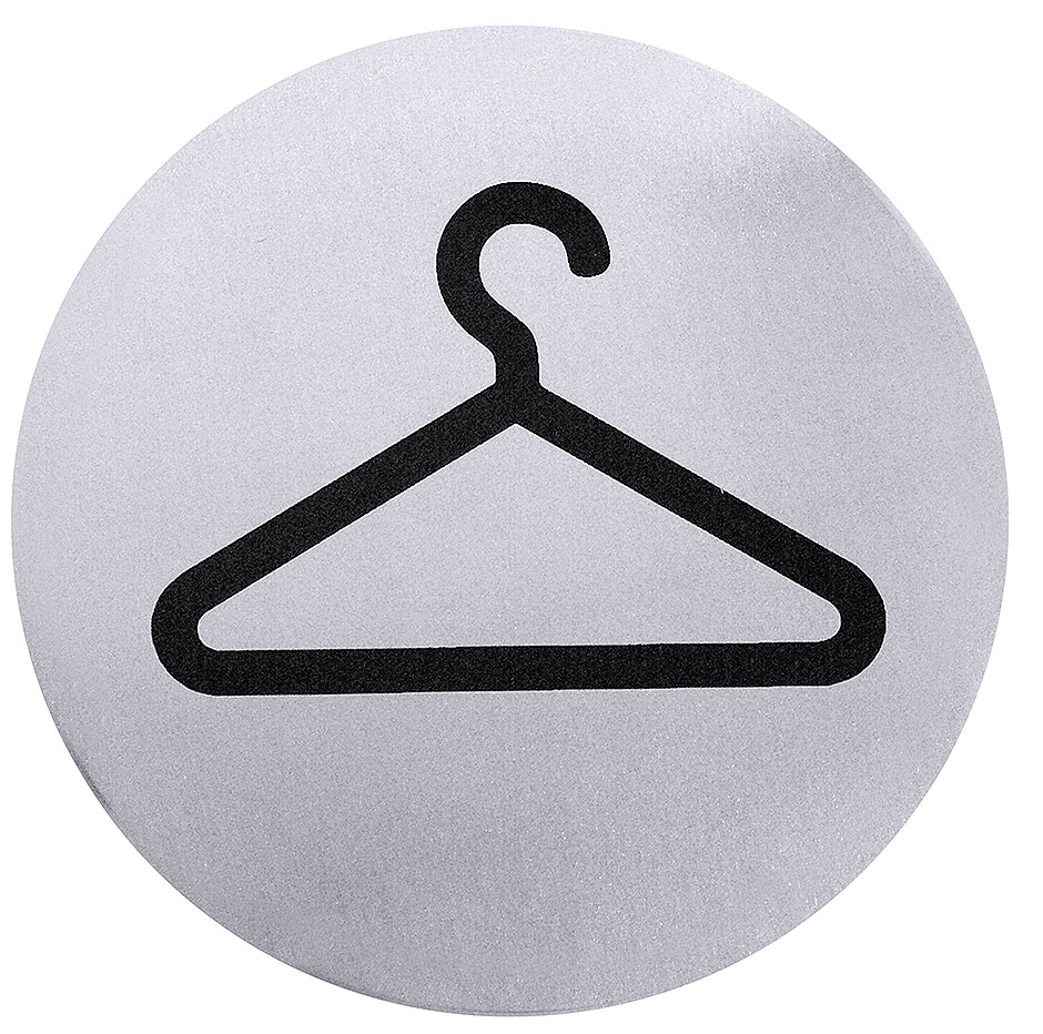 Türsymbol - KLEIDERBÜGEL