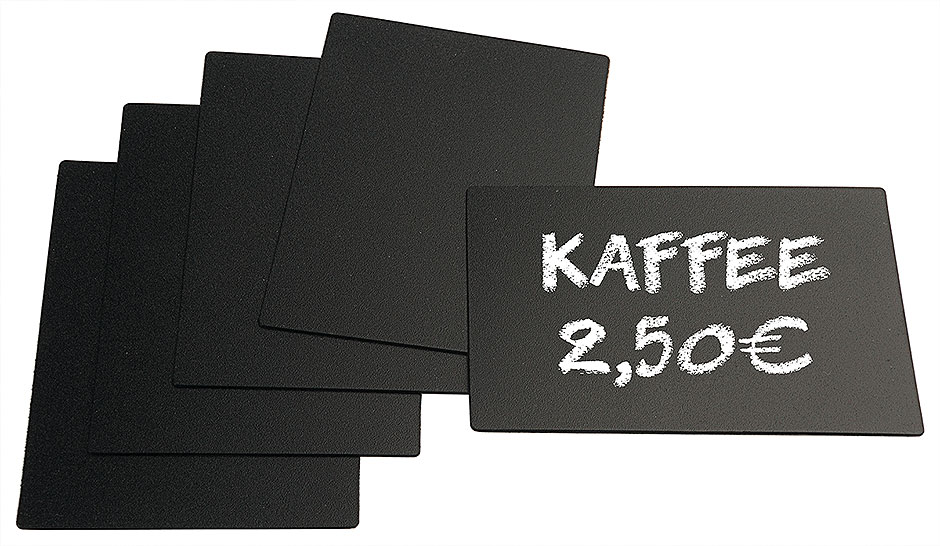 Schreibtafel, schwarz DIN A8 - VE 20 Stk,