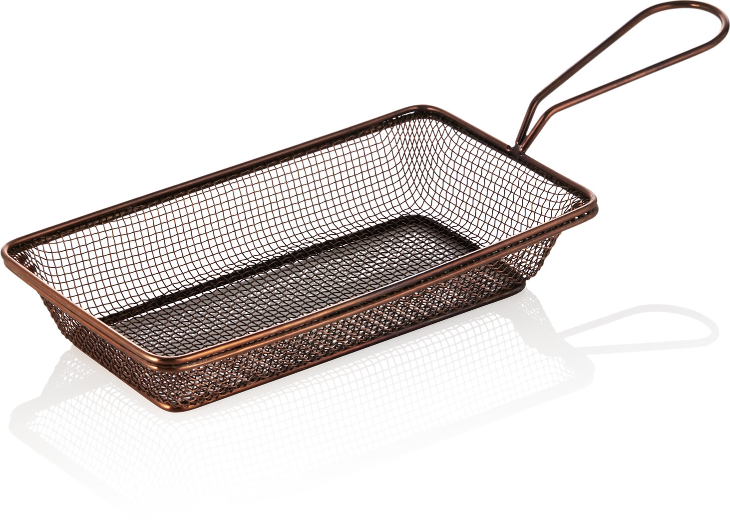 Servier- und Frittierkorb 22,0 x 12,5 cm, kupferfarben Servier- und Frittierkorb 22,0 x 12,5 cm, kupferfarben
