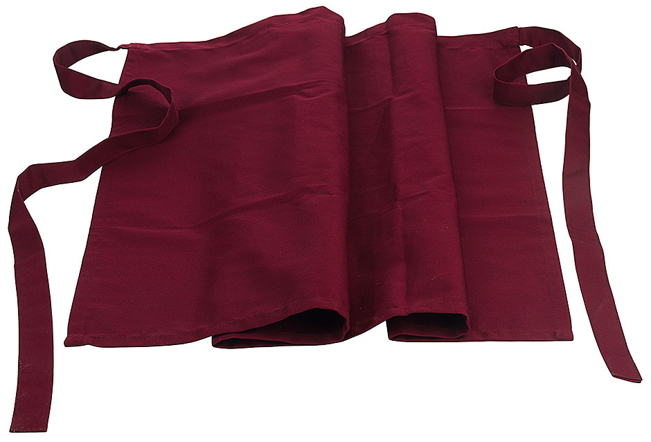 Bistro-Schürze - Vorbinder - Länge 50 cm - Breite 90 cm - Farbe bordeaux Bistro-Schürze - Vorbinder - Länge 50 cm - Breite 90 cm - Farbe bordeaux