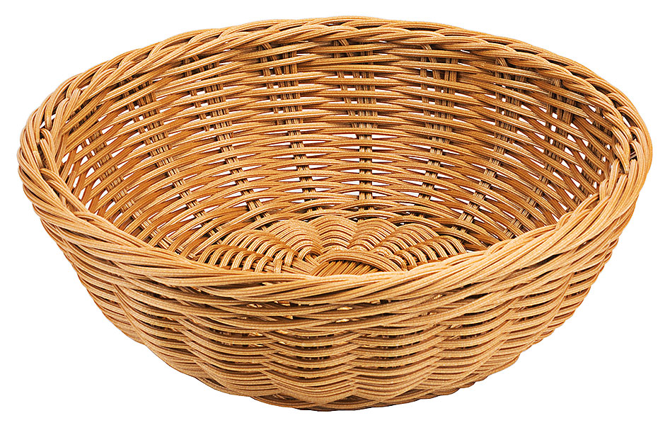 Polyrattan Korb rund Ø 17 cm - braun