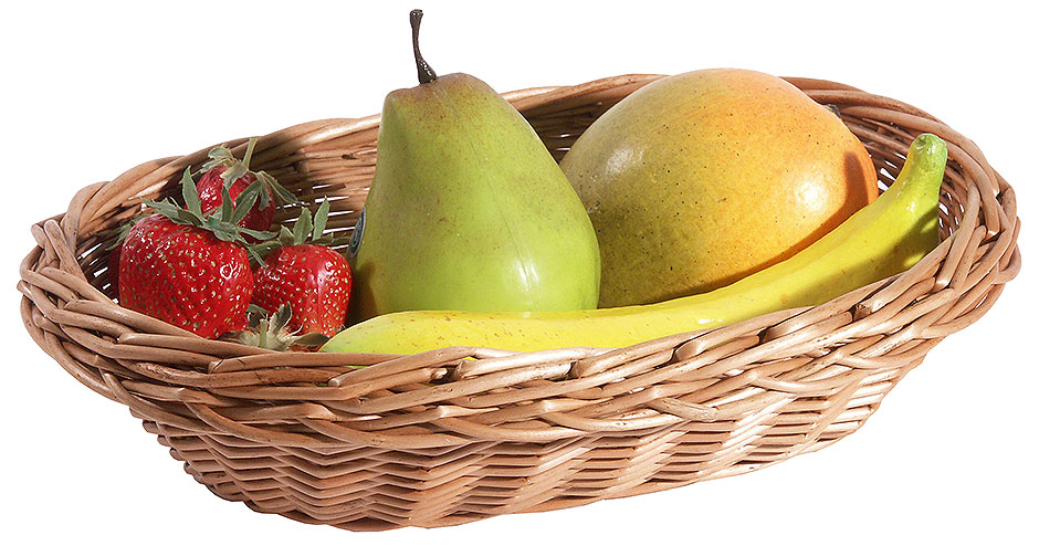 Weidenschale Vollweide natur - Maße 29 x 20 cm