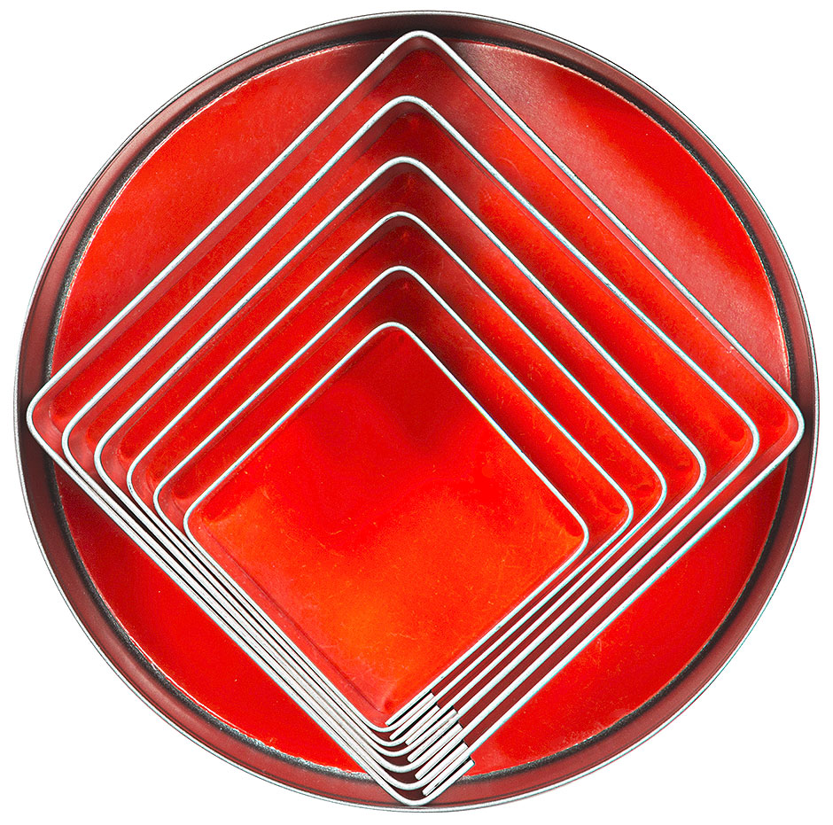 Ausstechformen Quadrat - glatt - Set mit 6 Stück Ausstechformen Quadrat - glatt - Set mit 6 Stück