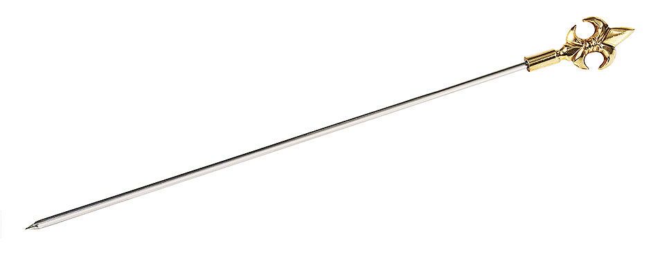 Spieß - Klingenlänge 24,5 cm - Länge 29,5 cm - Motiv LILIE