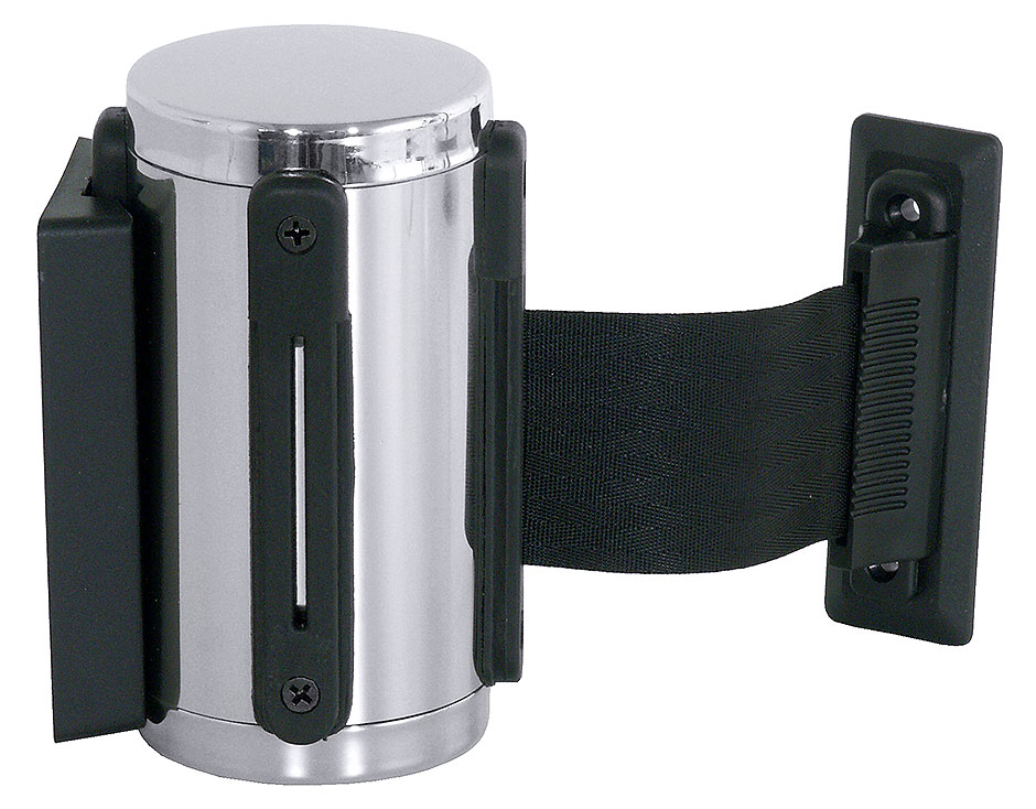 Wandhalterung mit 170 cm Gurt - schwarz Wandhalterung mit 170 cm Gurt - schwarz