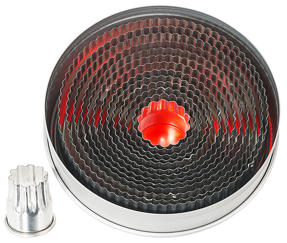 Ausstechformen Rund - gewellt - Set mit 14 Stück Ausstechformen Rund - gewellt - Set mit 14 Stück