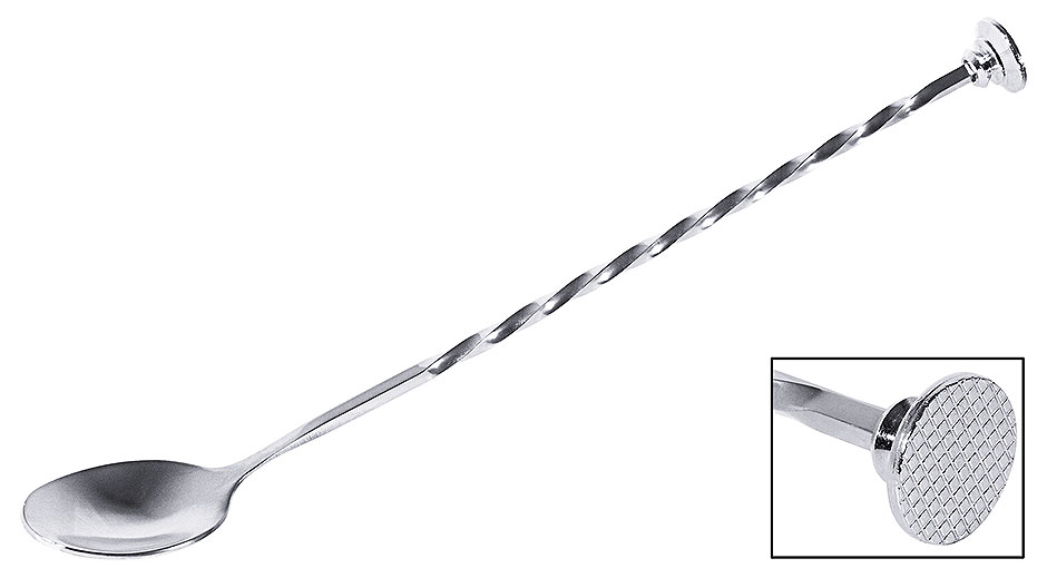 Barlöffel - Länge 28,0 cm mit Zuckerstößel