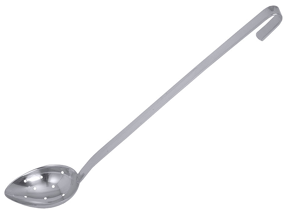 Seihlöffel perforiert, längs - Löffel 10,0 x 7,0 cm - Stiellänge 37,0 cm - Voöumen 0,075 Liter