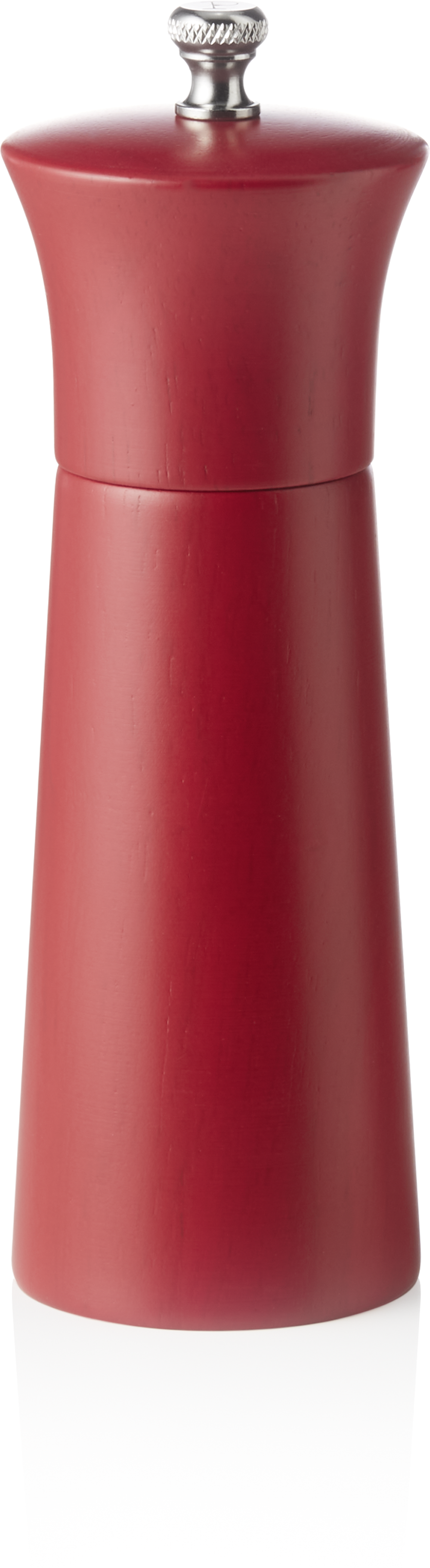 Salzmühle mit Keramikmahlwerk, 15 cm, rot matt, Holz Salzmühle mit Keramikmahlwerk, 15 cm, rot matt, Holz