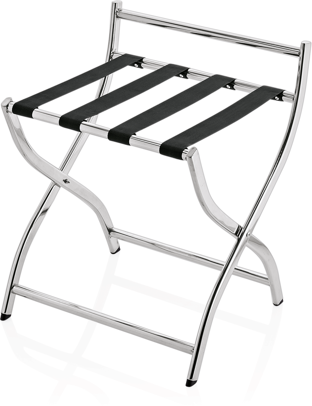 Gepäckablage mit Wandschutz, 50 x 48 x 54 cm, silberfarben, Chromnickelstahl