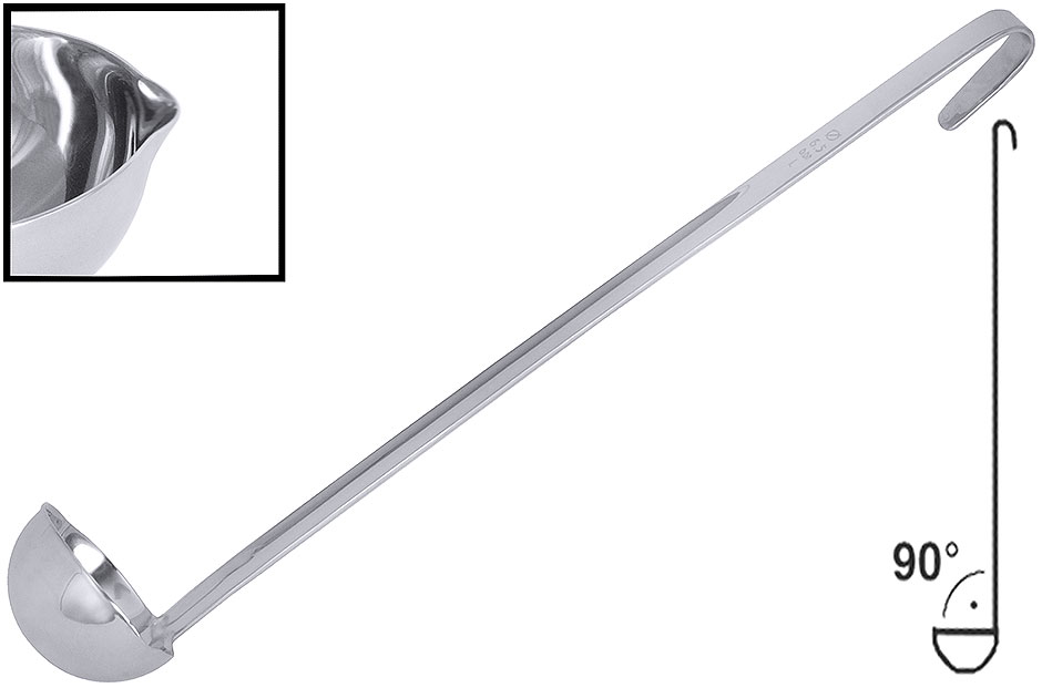 Dressinglöffel - fugenlos - Ø 6,5 cm - Stiellänge 36,0 cm - Volumen 0,06 Liter