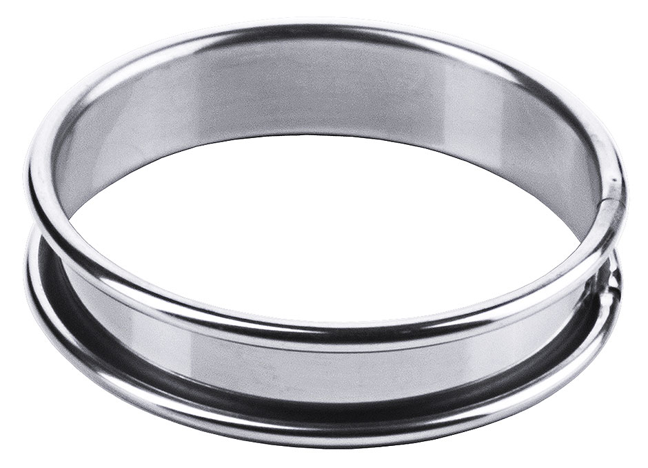 Tortenring flach Ø 8,0 cm aus Edelstahl 18/0 Tortenring flach Ø 8,0 cm aus Edelstahl 18/0