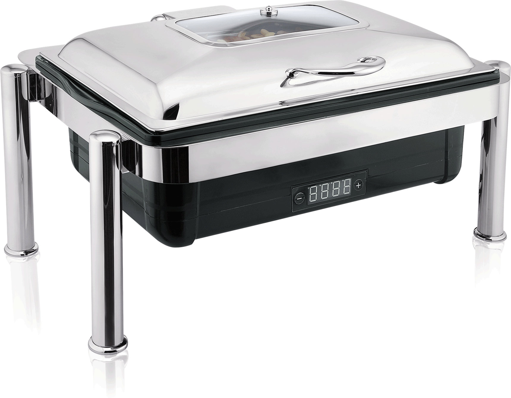 Elektro Chafing Dish GN 1/1, 67 x 46 x 37,5 cm, Kunststoff/Chromnickelstahl
