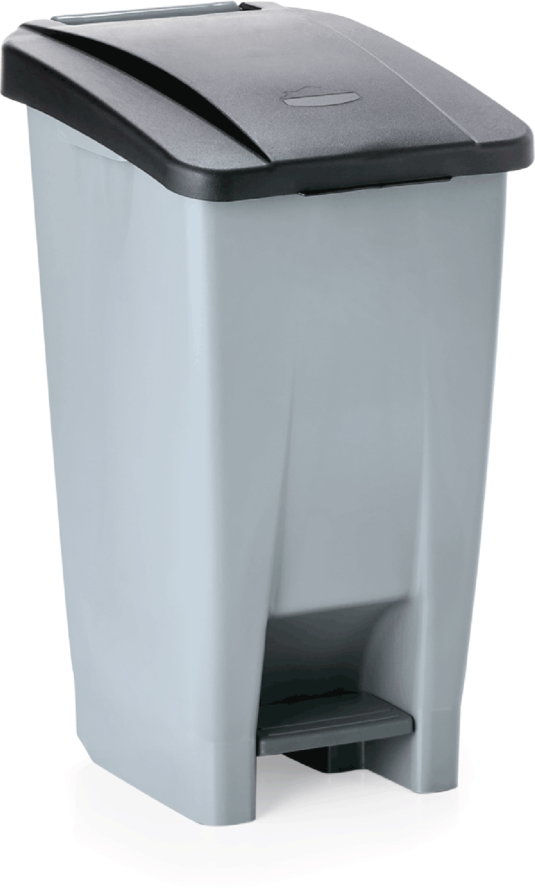 Tretabfallbehälter mit schwarzem Deckel, 60 ltr,, Polyethylen
