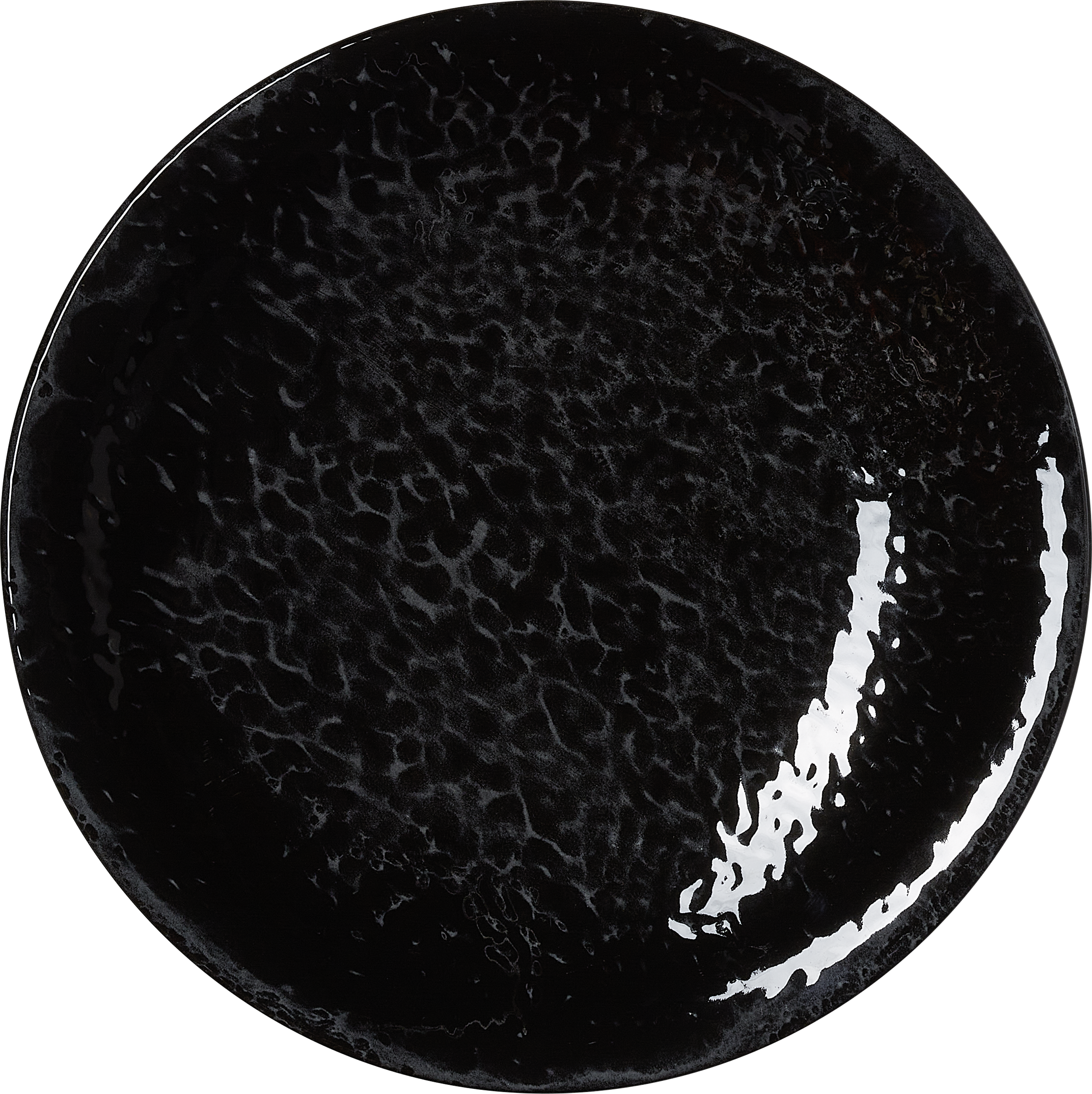 Teller, flach, Ø 23 cm, Farbe night, Porzellan
