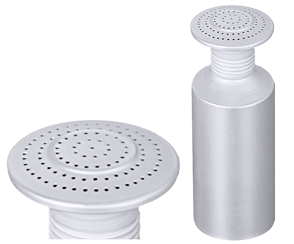 Salzstreuer Aluminium, groß Ø 8,0 cm - Höhe 18,5 cm Salzstreuer Aluminium, groß Ø 8,0 cm - Höhe 18,5 cm
