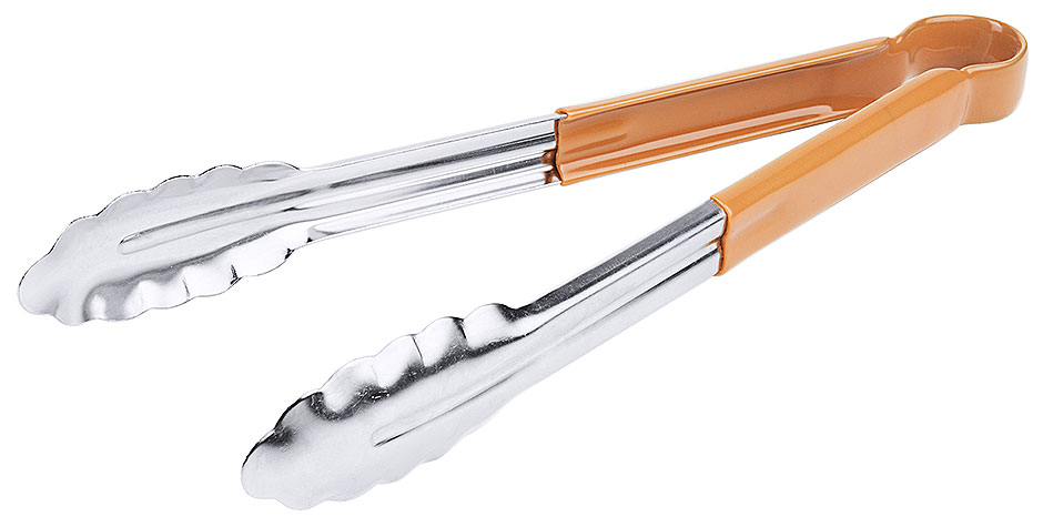 Zange Länge 30 cm in Edelstahl - HACCP braun Zange Länge 30 cm in Edelstahl - HACCP braun