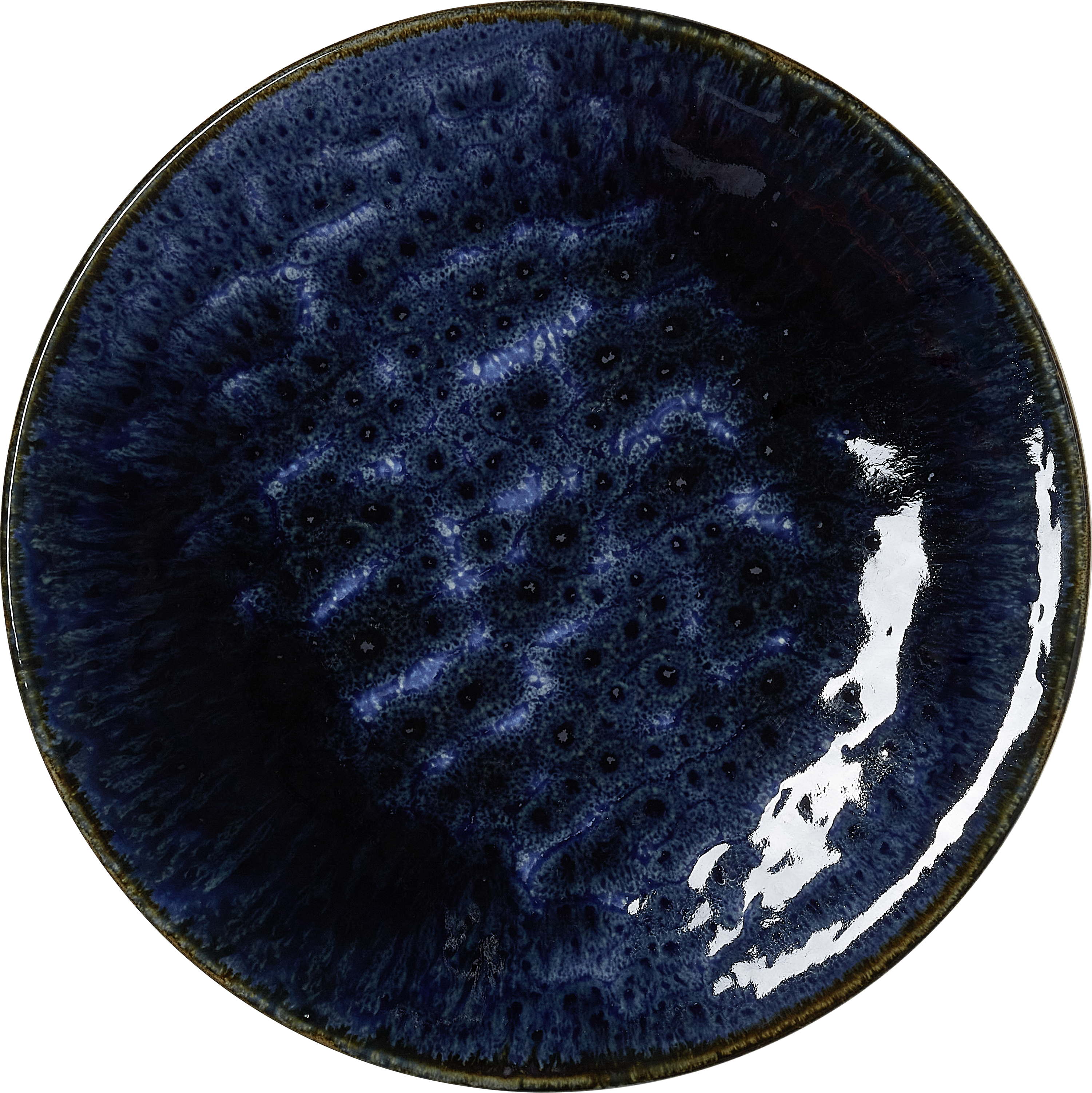 Teller, flach, Ø 27 cm, Serie dark ocean, Porzellan
