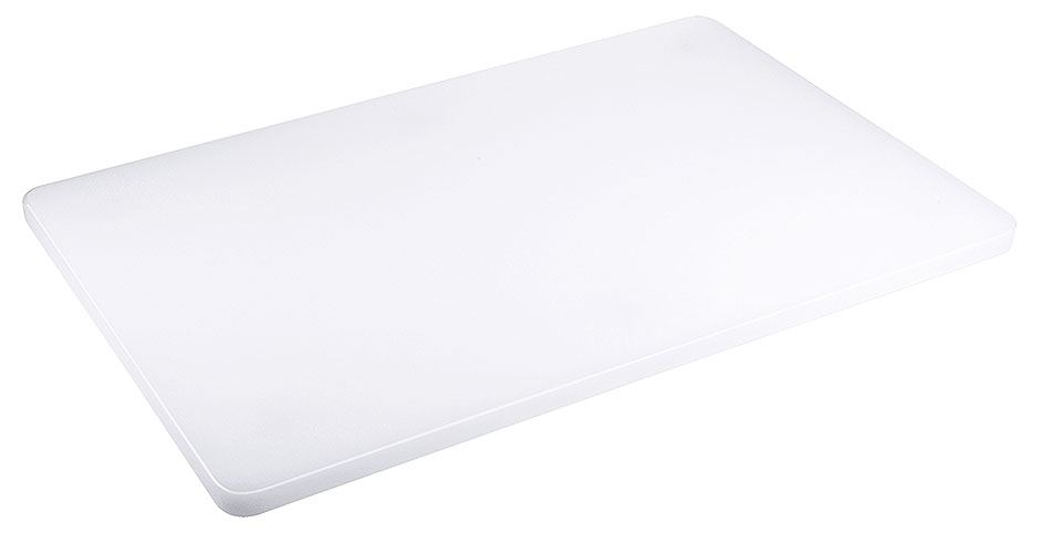 Schneidbrett weiß 60 x 39,5 cm - 2 cm dick - mit Füßchen