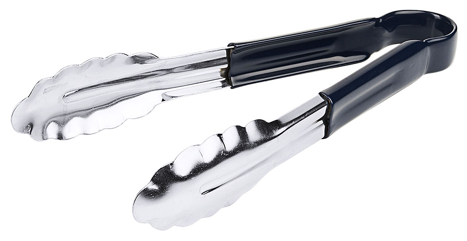 Zange Länge 24 cm in Edelstahl - HACCP blau Zange Länge 24 cm in Edelstahl - HACCP blau