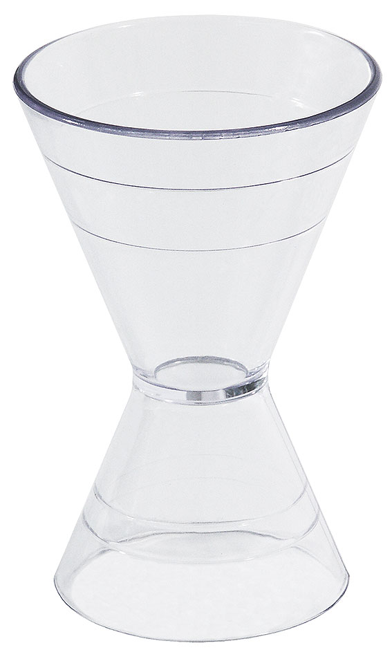 Cocktail Doppelmaß 2cl / 2,5cl - 4cl / 5cl - H 9,0 cm