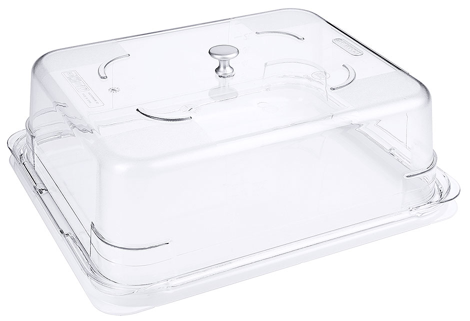 Platte mit Abdeckhaube - GN 1-2 - Höhe 8,0 cm