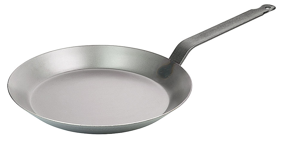 Crepes Eisenpfanne Ø 28,0 cm - Höhe 3,0 cm - Stiellänge 22 cm