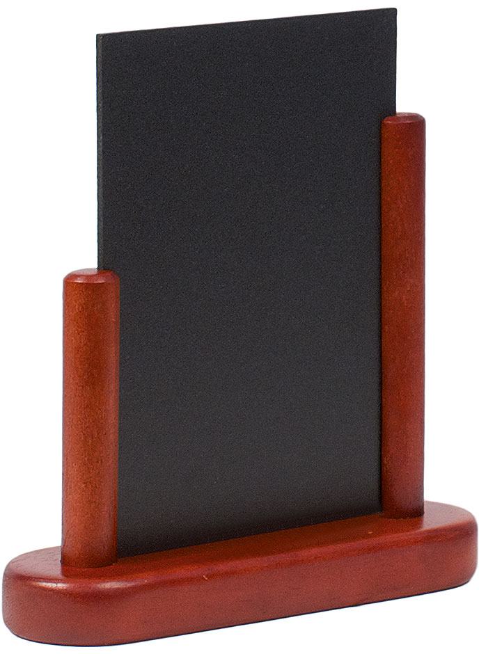 Tischtafeln - Fläche 15,0 x 10,0 cm - DIN A6 - mahagonifarben