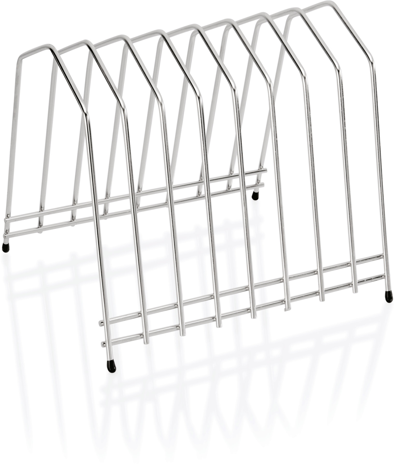 Schneidbretthalter für acht Schneidbretter, 29,5 x 26 x 26 cm, Chromnickelstahl Schneidbretthalter für acht Schneidbretter, 29,5 x 26 x 26 cm, Chromnickelstahl