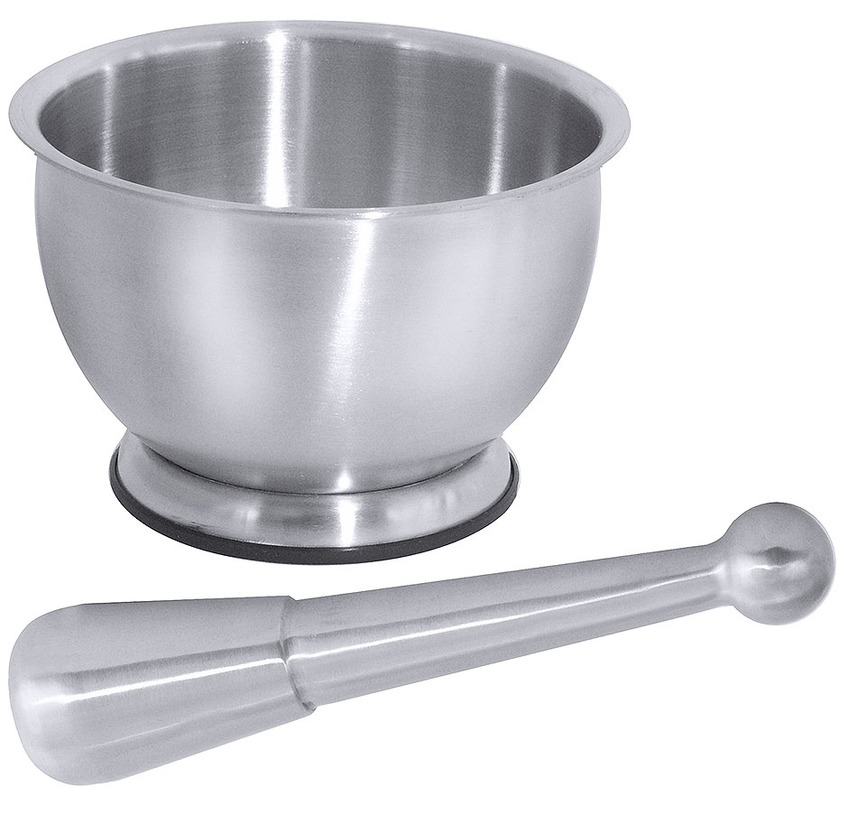 Mörser mit Stößel Ø innen 11,0 cm - Länge 17,5 cm - Höhe 8,0 cm