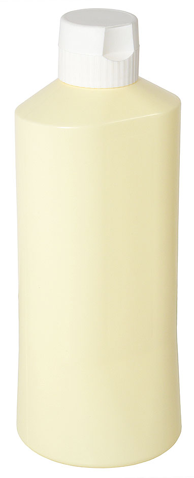Quetschflasche 1,0 Ltr, - Ø 9,5 cm - Cremeweiß Quetschflasche 1,0 Ltr, - Ø 9,5 cm - Cremeweiß