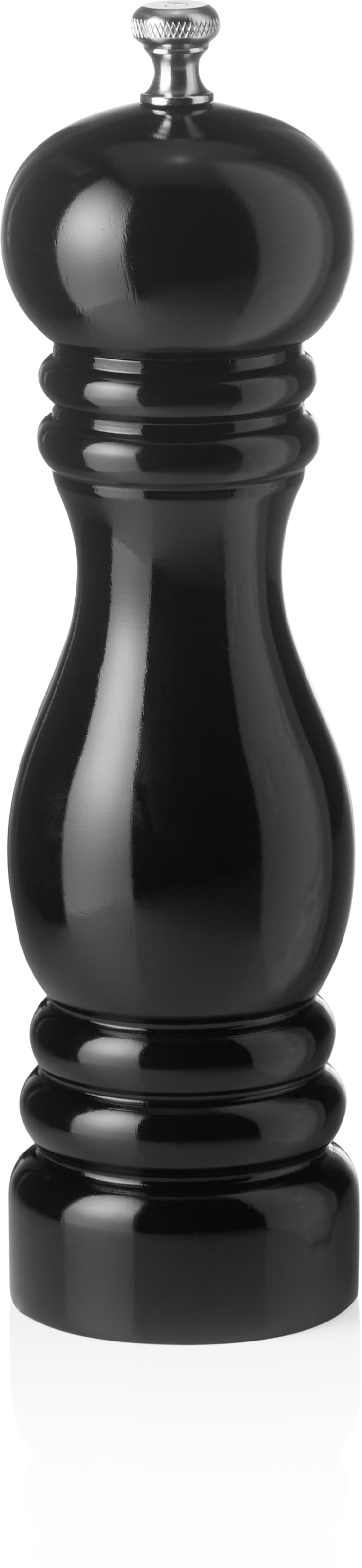 Salzmühle mit Keramikmahlwerk, 20 cm, schwarz glänzend, Holz Salzmühle mit Keramikmahlwerk, 20 cm, schwarz glänzend, Holz