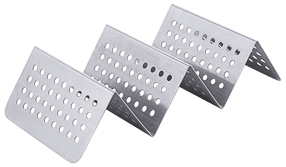 Snackablage - Welle, perforiert mit 2 Fächer Snackablage - Welle, perforiert mit 2 Fächer