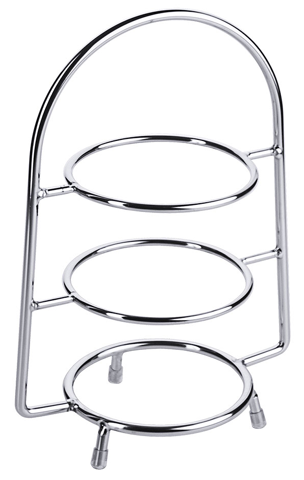 Telleretagere konisch - Ø 22,5cm -verchromt - Höhe 31,0 cm