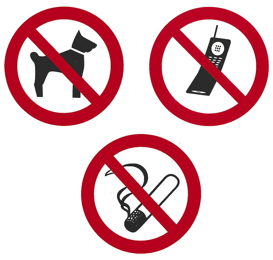Nichtraucher-Aufkleber 8 cm Nichtraucher-Aufkleber 8 cm