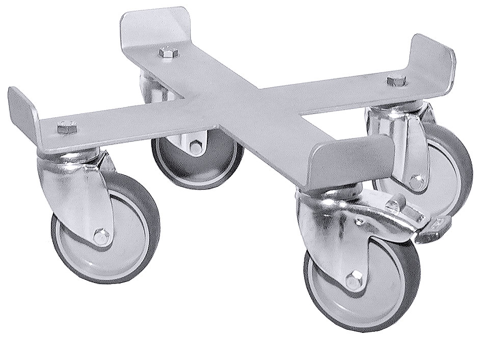 Rolli aus Edelstahl 18/10 mit Ø Rad 70 mm - passend zu 3008075 Rolli aus Edelstahl 18/10 mit Ø Rad 70 mm - passend zu 3008075