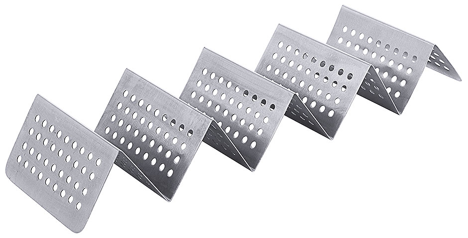 Snackablage - Welle, perforiert mit 4 Fächer Snackablage - Welle, perforiert mit 4 Fächer
