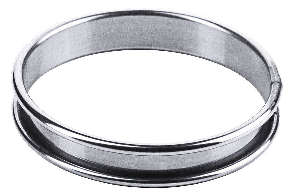 Tortenring flach Ø 10,0 cm aus Edelstahl 18/0